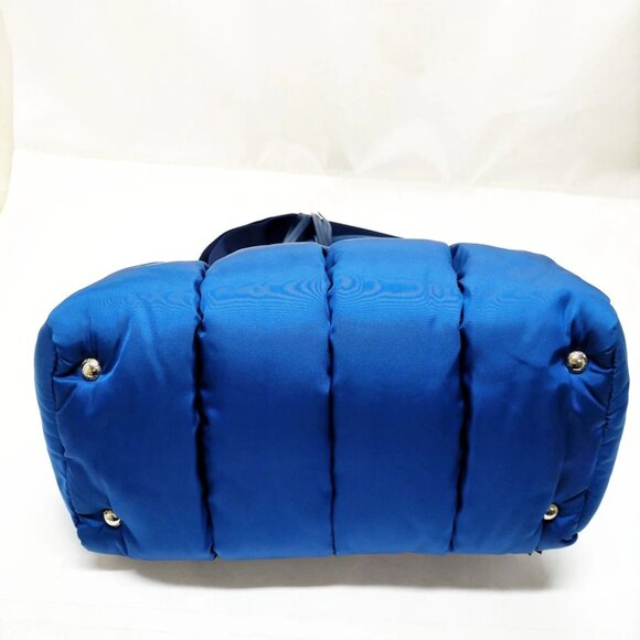 Prada Hand Bag Navy Blue Nylon 643-081325 - Picture 5 of 14